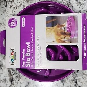 Outward Hound Purple Fun Feeder Slo Bowl for Dogs